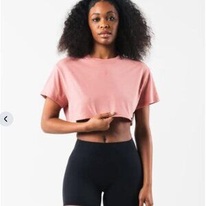 Alphalete LDB Oversized Crop Tee - Primrose